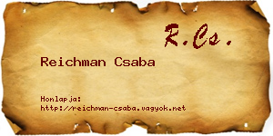 Reichman Csaba névjegykártya